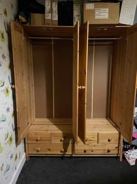 Photo of free 4 Door Pine wardrobe (CT12) #2