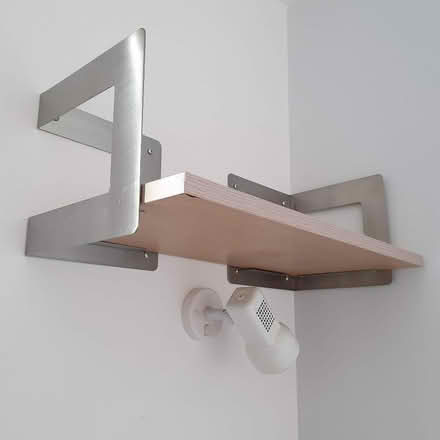 Photo of free Stainless Steel and Wood Veneer Shelf (Wokingham RG40) #2