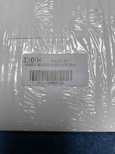 Photo of free Sample Header Cards (Disley SK12) #1