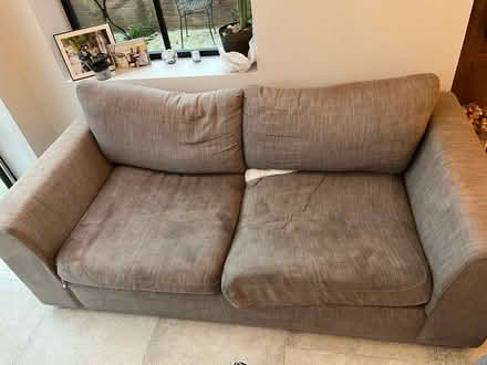 Photo of free Grey sofa and chair (Holmer Green HP15) #1