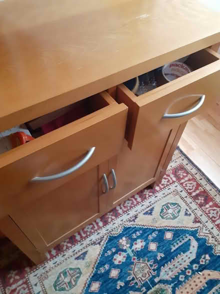 Photo of free Wood sideboard/cabinet with drawers (Leeds LS16) #2