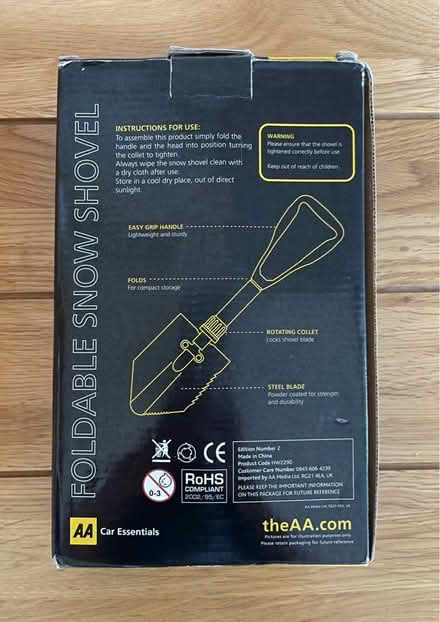 Photo of free AA Foldable snow shovel (Amersham HP7) #1