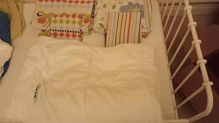 Photo of free White metal framed IKEA child's bed (Lower Sheering CM21) #3