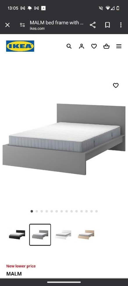 Photo of free Malm grey bed (BS41) #1