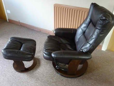 Photo of free Swivel&Tilt Armchair with footstool (Woolston WA1) #1