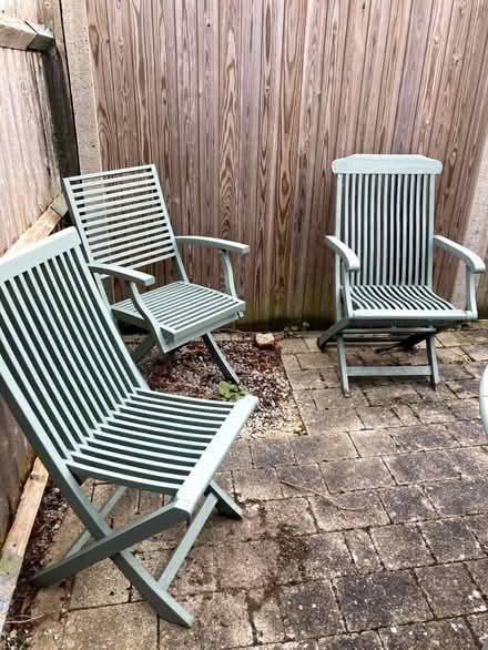 Photo of free Garden table and chairs (Caldecott OX14) #2
