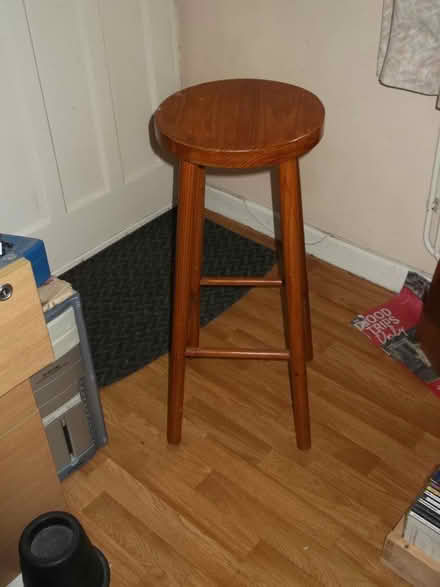 Photo of free Wooden kitchen stool (Walton) #1