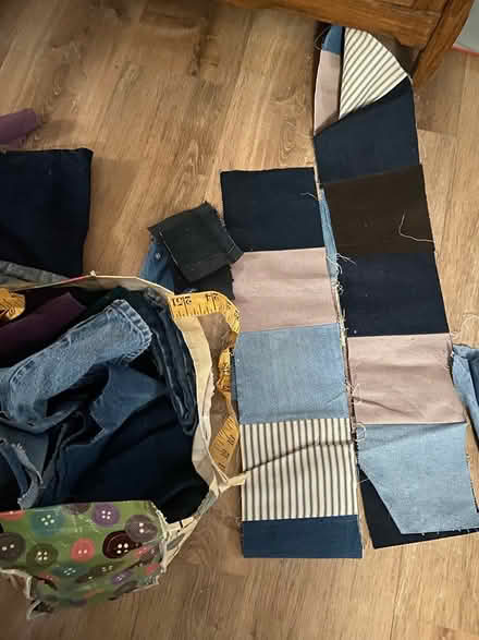 Photo of free Denim strips and pieces (San Antonio/Wyoming) #1