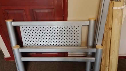 Photo of free Single bed, metal frame, complete with screws etc (Lakenham NR1) #1