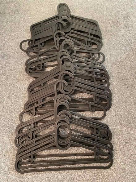 Photo of free IKEA set of black matching clothes hangers (Crockford Bridge Farm KT15) #1