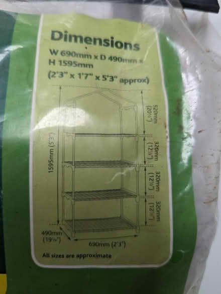 Photo of free Replacement Cover for Four-Tier Greenhouse (Cumnor OX2) #1