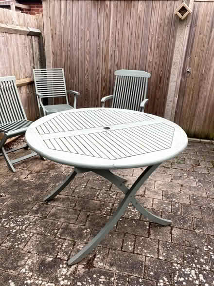 Photo of free Garden table and chairs (Caldecott OX14) #1