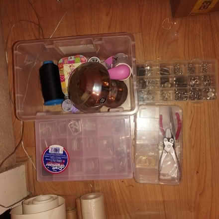 Photo of free Job lot of sewing/craft stuff - cotton reels/tapestry wool.. (Sutton SM2) #1