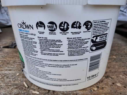 Photo of free 10L Crown Matt Emulsion Magnolia (Fishbourne PO19) #1