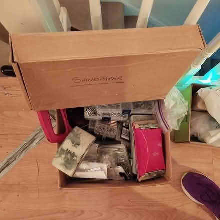 Photo of free Job lot of tools etc - sandpaper, saw etc (Sutton SM2) #1