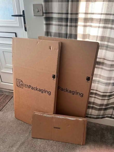 Photo of free Large packing boxes - 55cmx55cm (Greaves LA1) #1