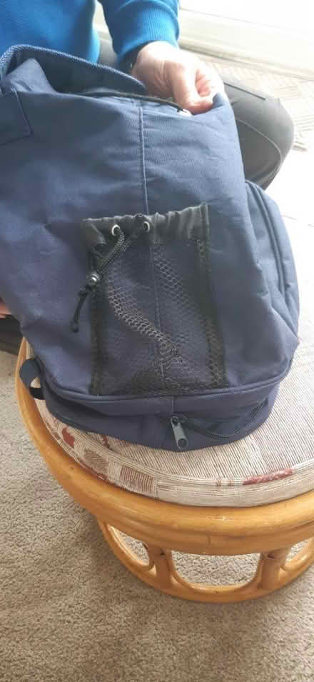 Photo of free Navy blue duffel bag (Bedford MK41) #2