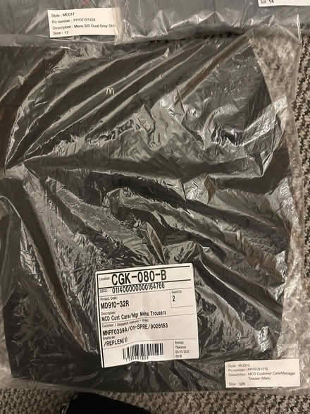 Photo of free Mcd Uniform (Whalley Range) #3