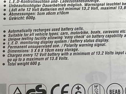 Photo of free 12v Car Battery Conditioner (Lee-on-the-Solent PO13) #2