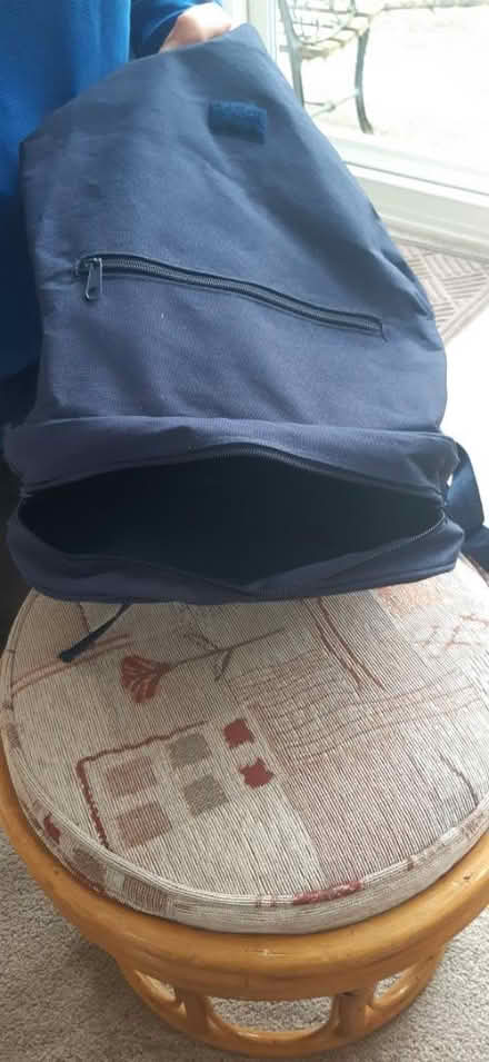 Photo of free Navy blue duffel bag (Bedford MK41) #3