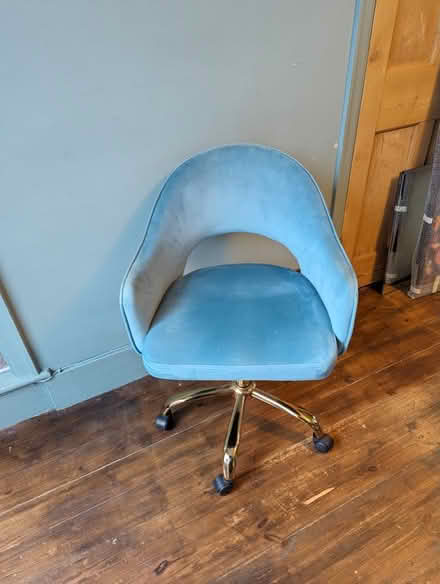 Photo of free Blue swivel chair (Harborne) #2