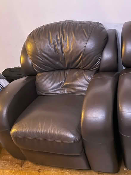 Photo of free Leather recliner sofas (E17 ...) #4