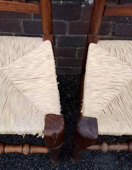 Photo of free Antique Oak Chairs x2 (Leek ST13) #1