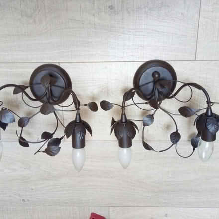 Photo of free 2 Wall lights with bulbs (Shotton CH5) #1