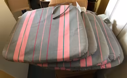 Photo of free 5 tie on chair pads (west Maidstone ME16 8) #1