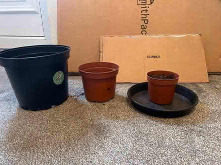 Photo of free plastic plant pots - Large, medium and small (Greaves LA1) #1