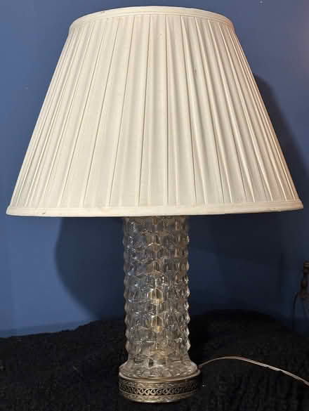 Photo of free Old Glass Table Lamp (Ulster Park) #1