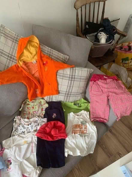 Photo of free 24 item 3-6 / 6-12 months clothes (Worcester Park KT4) #1