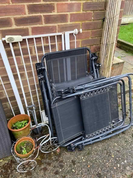 Photo of free Garden chairs and pet gate (ME19) #1