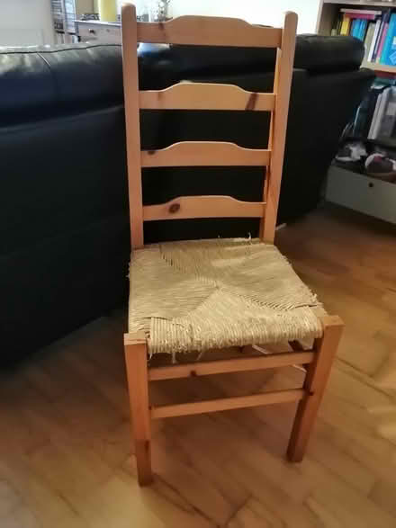 Photo of free Wooden chair with wicker seat (Central Oxford - near station) #1