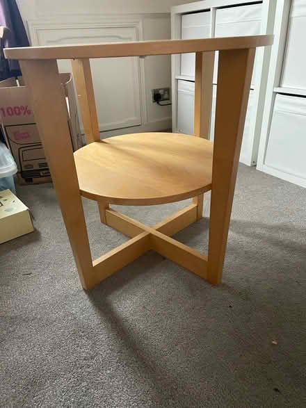 Photo of free Round wooden table (NE30) #2