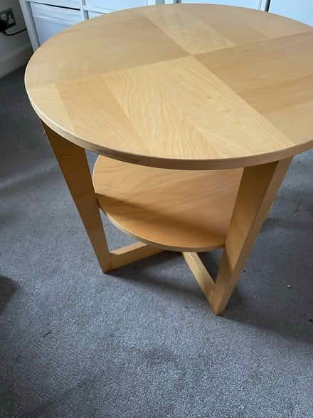 Photo of free Round wooden table (NE30) #1