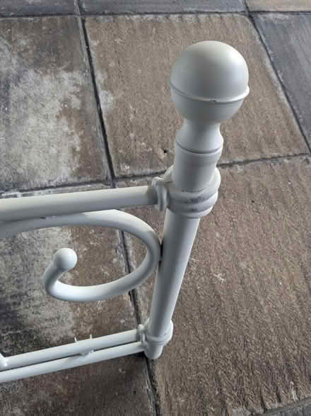 Photo of free Metal headboard double (W2 Lancaster Gate) #3