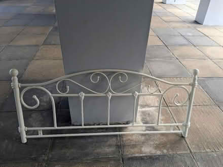 Photo of free Metal headboard double (W2 Lancaster Gate) #1