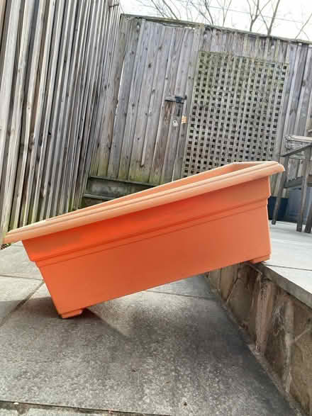 Photo of free Plastic rectangular outdoor planter (Capitol Hill, Duncan St NE) #4