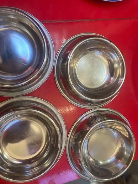 Photo of free 4 metal cat bowls (GU2 0nslow village) #1
