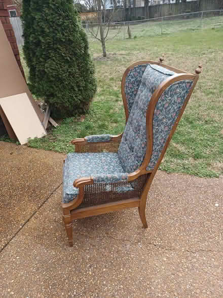 Photo of free Vintage Tall Back Chair (East Nashville) #2