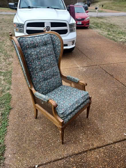 Photo of free Vintage Tall Back Chair (East Nashville) #3