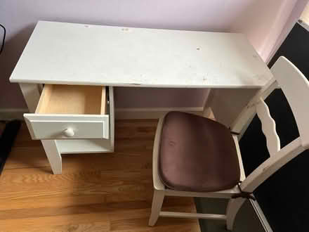 Photo of free IKEA kid’s desk and chair +cushion (Wolfe and Homestead) #1
