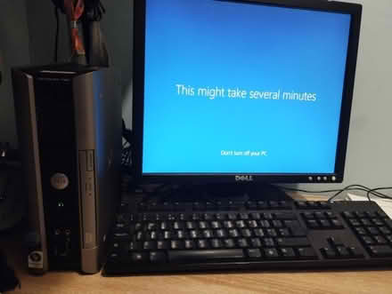 Photo of free Old dell PC monitor keyboard mouse (Firhill G20) #1
