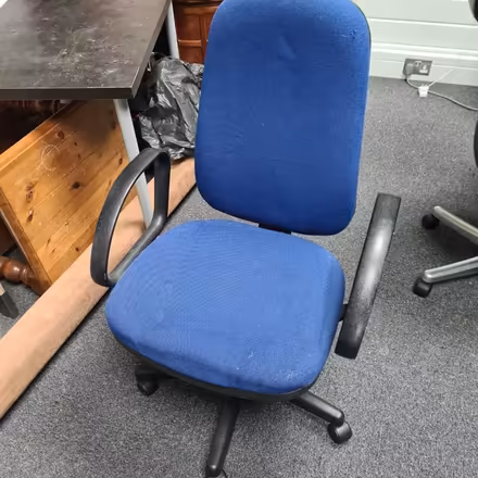 Photo of free Blue swivel office chair (Worcester) #1