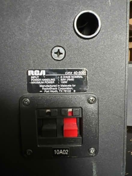 Photo of free Pair of RCA speakers (Country Club Park/Mid City) #2