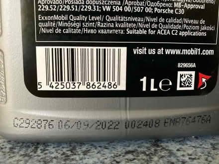 Photo of free Mobil 1 motor oil 0W-30 (Banstead, near High Street) #2