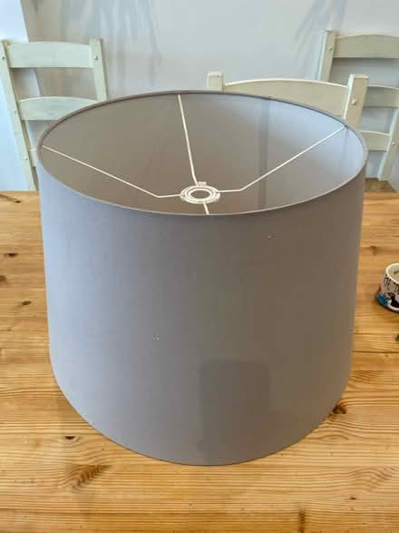Photo of free Large grey lampshade (Bradford Road, Combe Down) #1