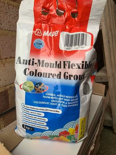 Photo of free Unopened grey grout 5kg (Brookwood, Woking) #1