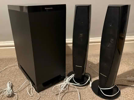 Photo of free Panasonic speakers and sub woofer (part missing) (Fairfield LA1) #1